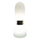 Lampada Birillo in vetro Opalino di Manifattura Di Murano, anni '