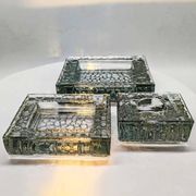 1970s very Rare Set of 3 Book shaped Ashtrays in Murano Glass by Antonio Im