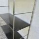 Modular String shelf in chrome and brown metal
