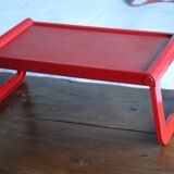 Folding tray Guzzini red – design Luigi Massoni – Italy, 1970s