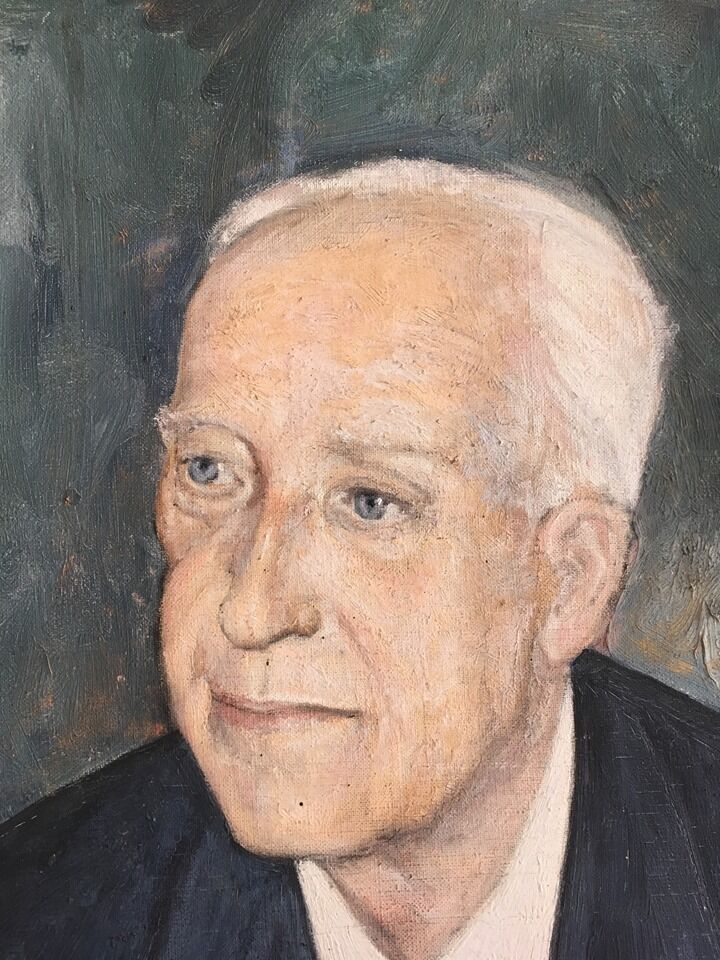 Portrait in oil on canvas