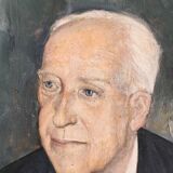 Portrait in oil on canvas
