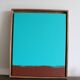 Minimalist painting "Meditative turquoise"
