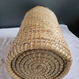 Copper and brass rattan basket
