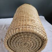 Copper and brass wicker basket