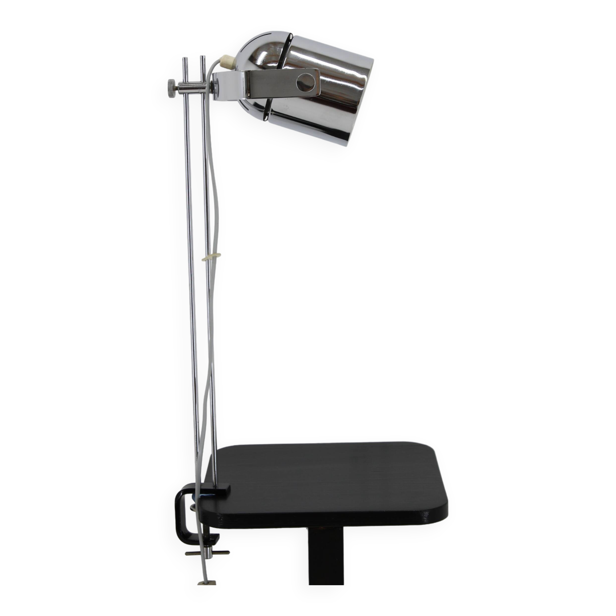 1970s Stanislav Indra Chrome Plated Table Lamp, Czechoslovakia