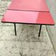 Vintage red formica table