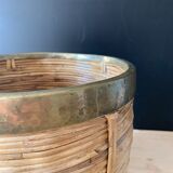 Cache pot en rotin