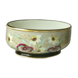 Porcelain gardener of paris period Napoleon III late 19 th floral decoration