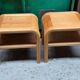 Mid-century Danish Brutalist bedside tables by Villy Nørgaard, 1984, set of 2