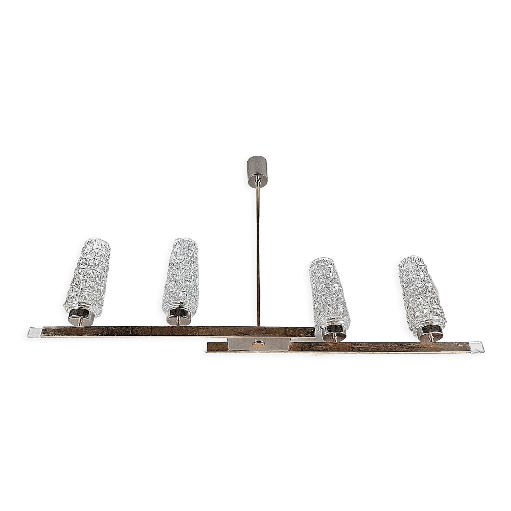 Chandelier mid century modern geometric shape 1 meter long