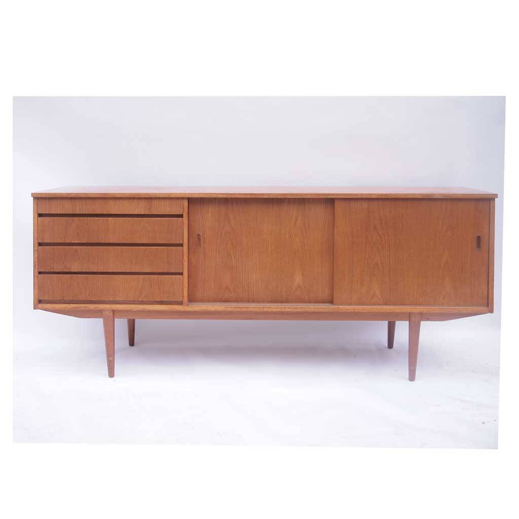 Vintage Scandinavian enfilade with a slanted façade.