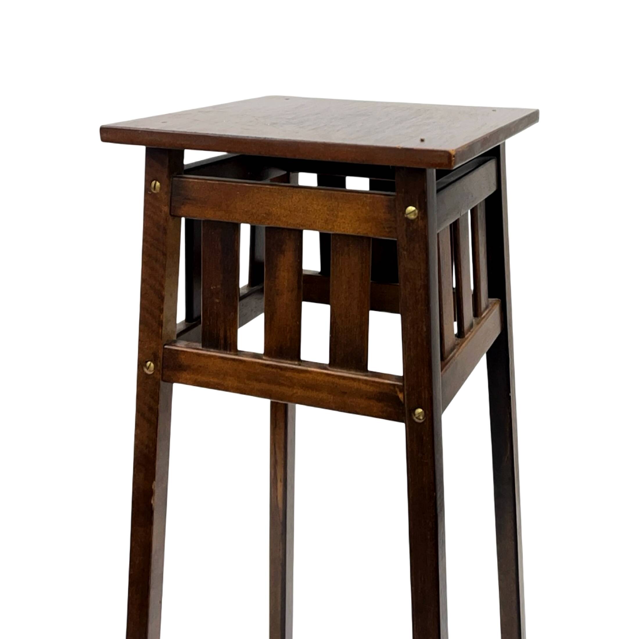 Art Deco Wooden Flower Stand Vintage, France 1930s