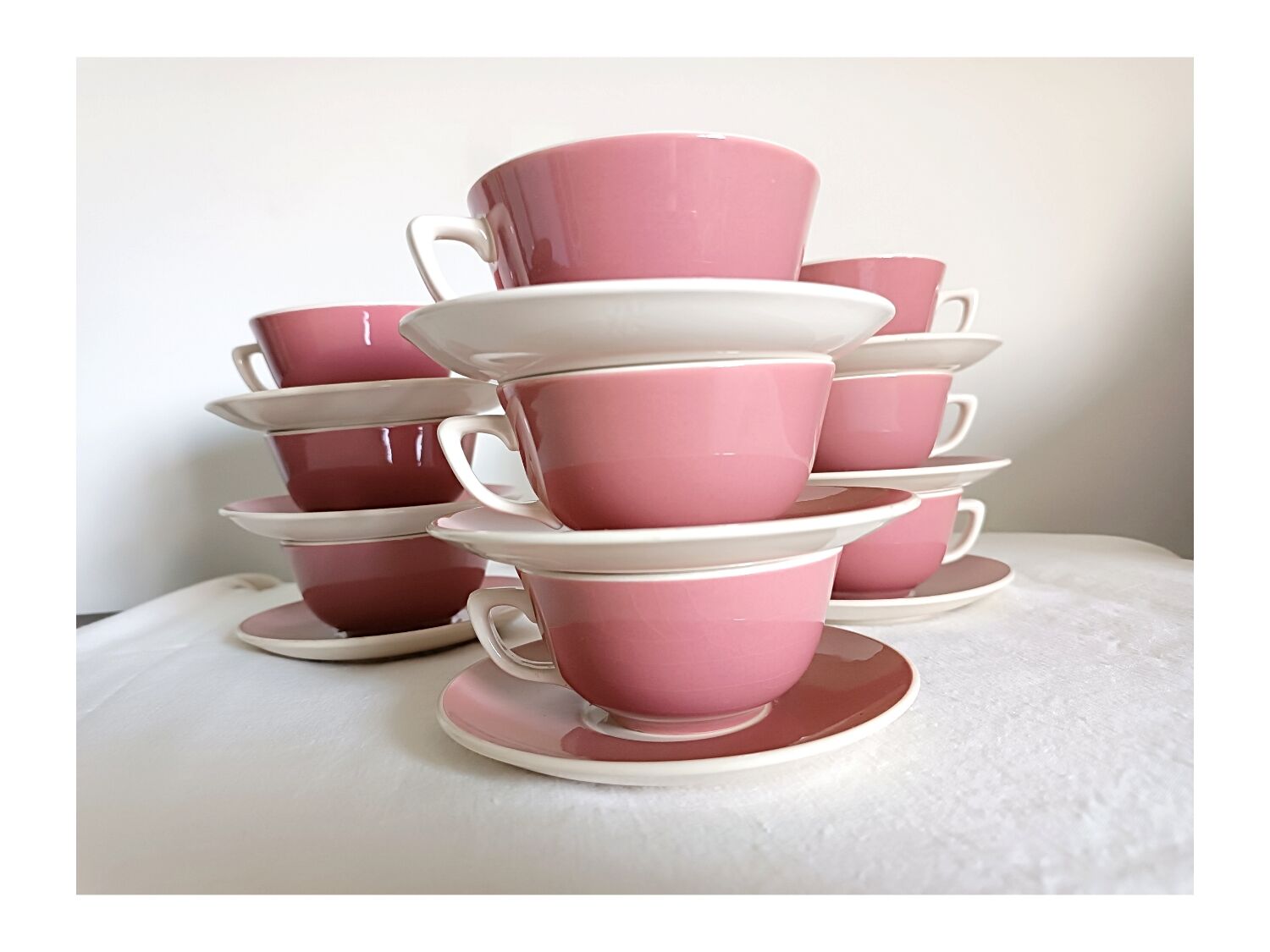 Ten cup rose tea service, Villeroy and boch