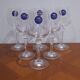 Very Nice Set of 6 Berghoff Crystal Wine Glasses