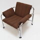 Fauteuil chromé du milieu du siècle par Viliam Chlebo pour Kodreta Myjava, années 1980.