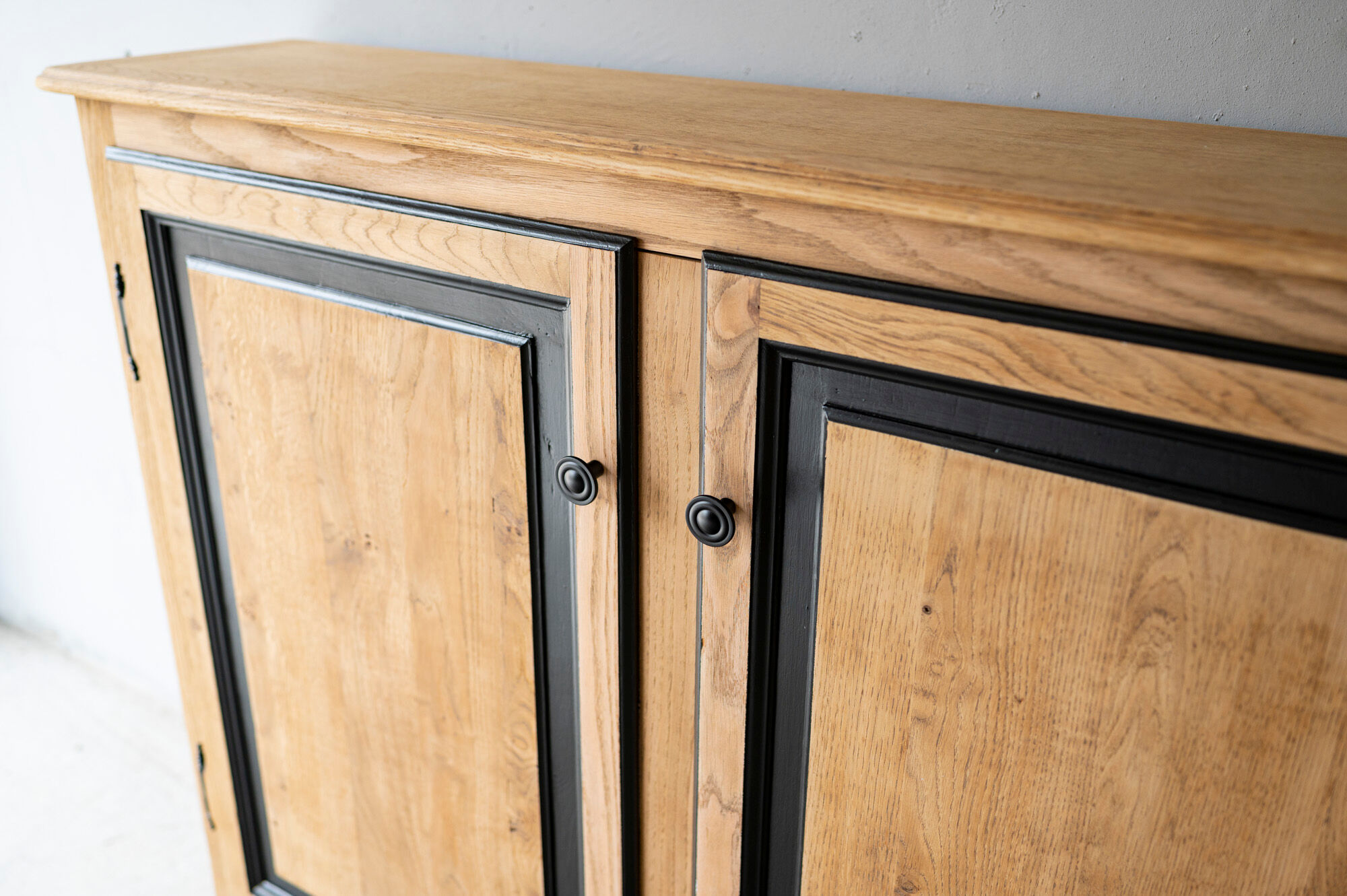 Solid oak storage cabinet