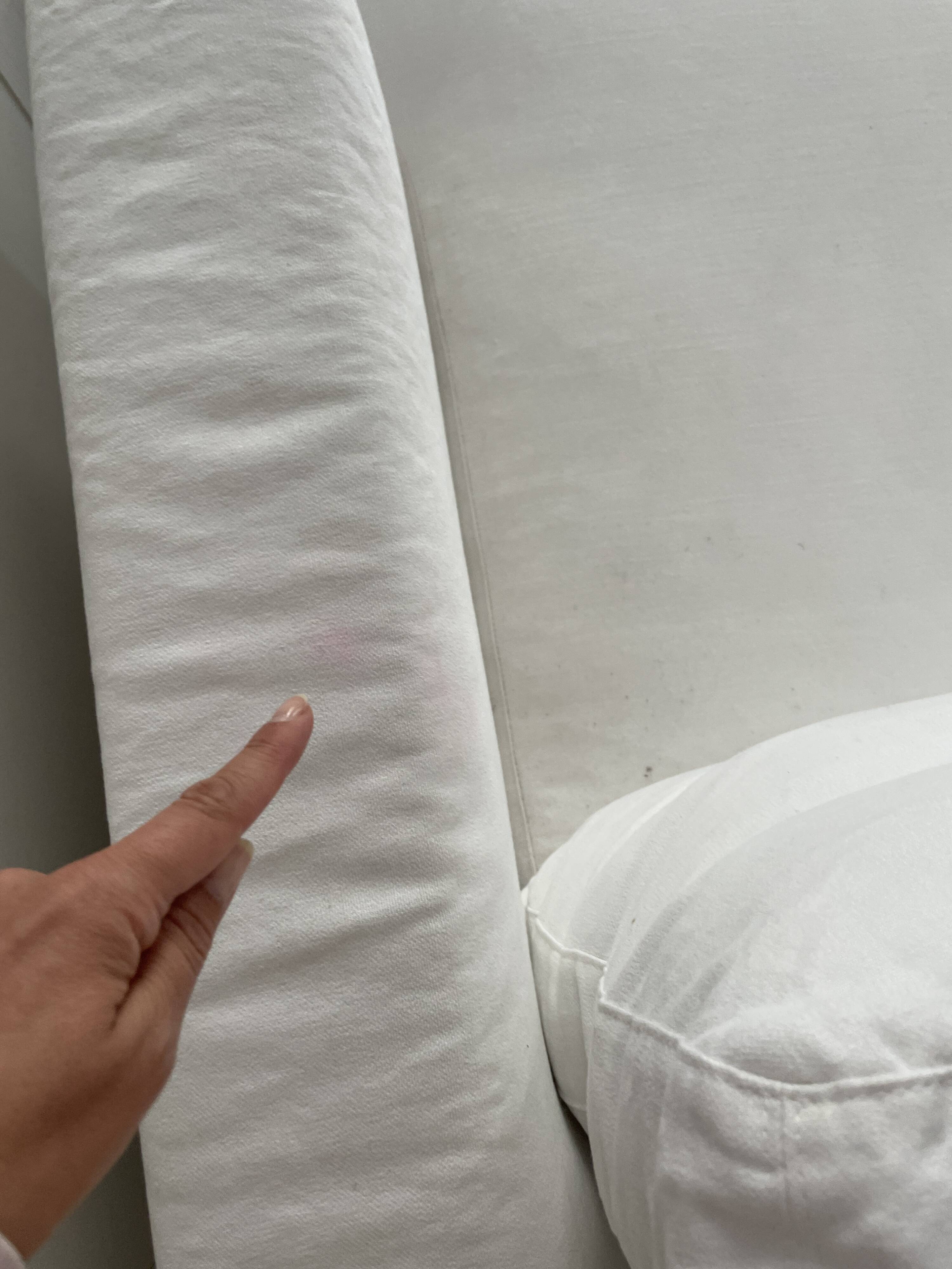 Méridienne en coton blanc Karma