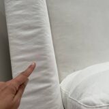 Méridienne en coton blanc Karma