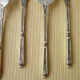 Set of 6 silver metal forks St Médard
