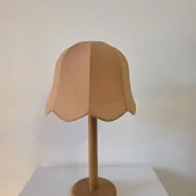 Vintage wooden and fabric lamp