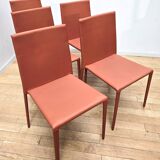 Set of 5 Norma chairs, Arper