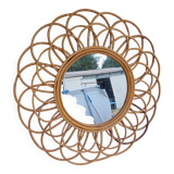 Vintage Wicker Mirror