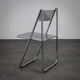 "Tamara" perforated metal folding chair by Arrben Italy (1980s)