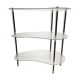 Vintage display 1950 / 1960 , side kidney table , glass shelves