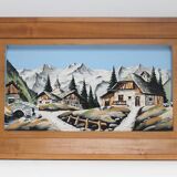 Relief map The village in the mountain