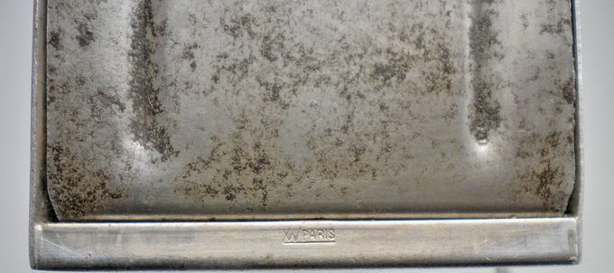 Lamp to lay swan and leaf decoration, 1930-40