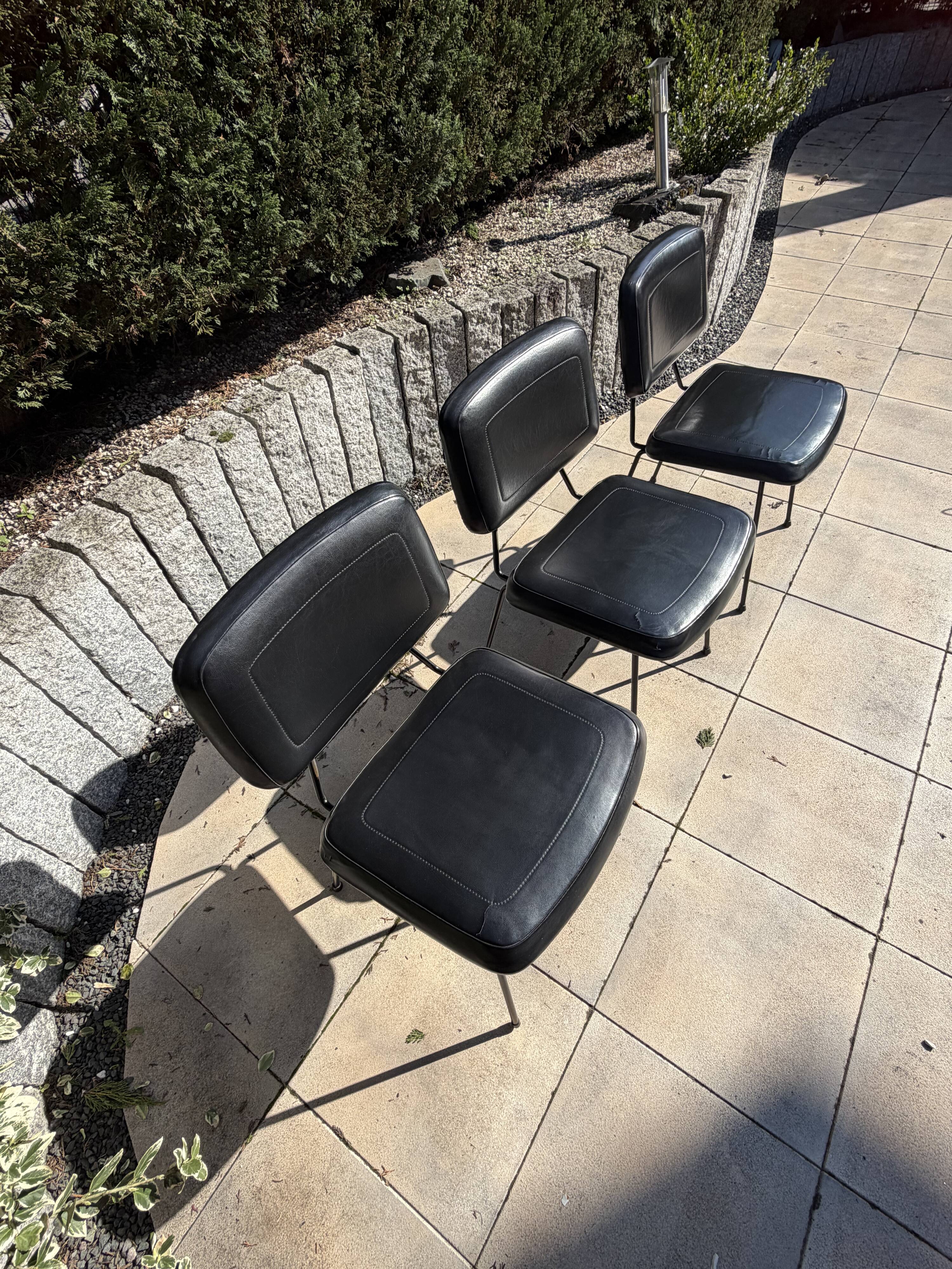 Set of 3 Pierre Paulin CM 196 chairs – Thonet – 1960s – vintage design