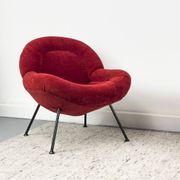 Red loungers by Fritz Neth for Correcta, 1950s, set of 2