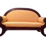 Solid mahogany Victorian sofa