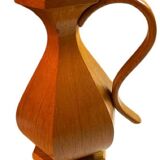 Hexagonal wooden vase