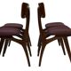 Vintage dining room chairs teak Topform design 60s Louis van Teeffelen