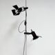 Black vintage floor lamp, 1970's