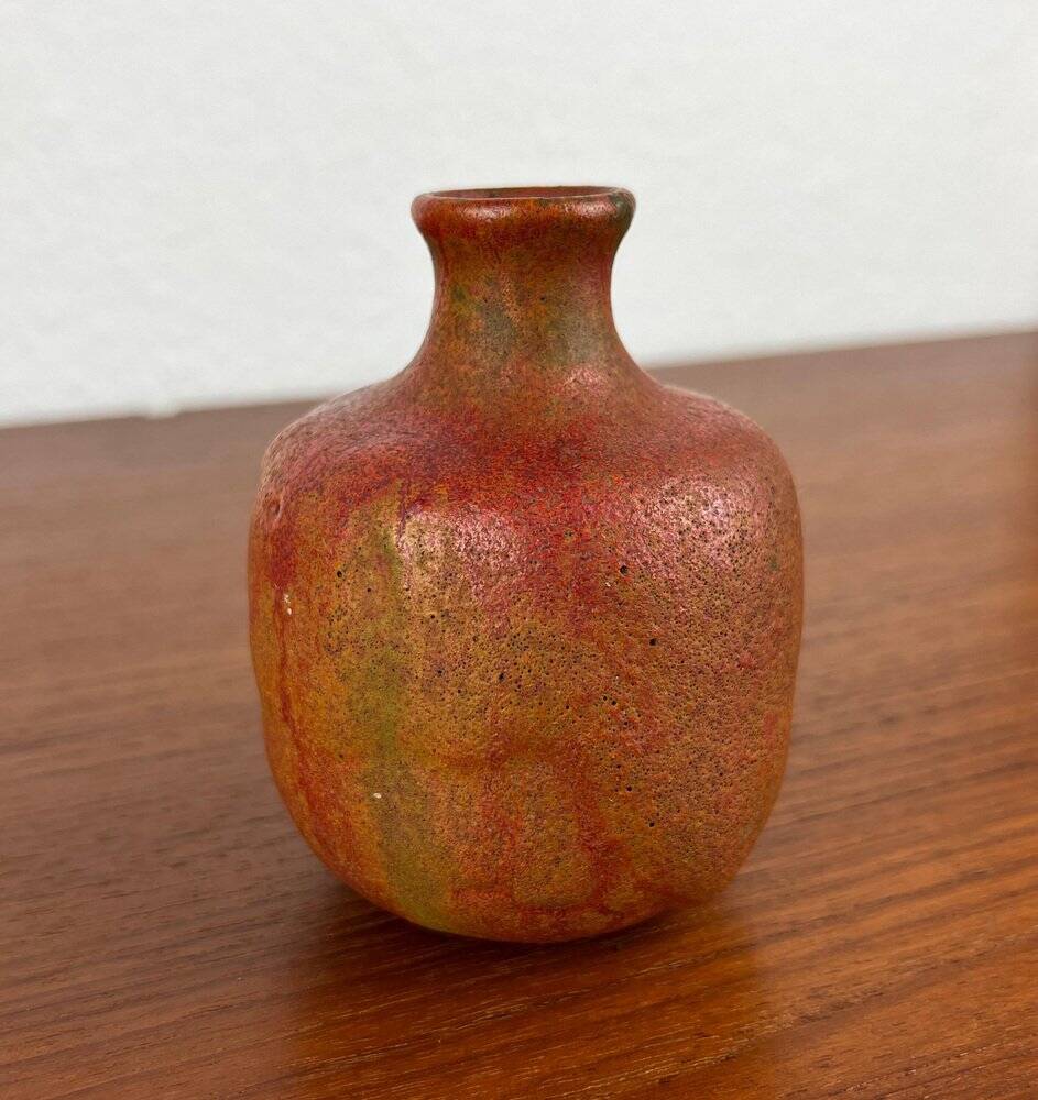 Mid-Century German Brutalist Studio Pottery Vase by Lu and Gerd Grove, 1968