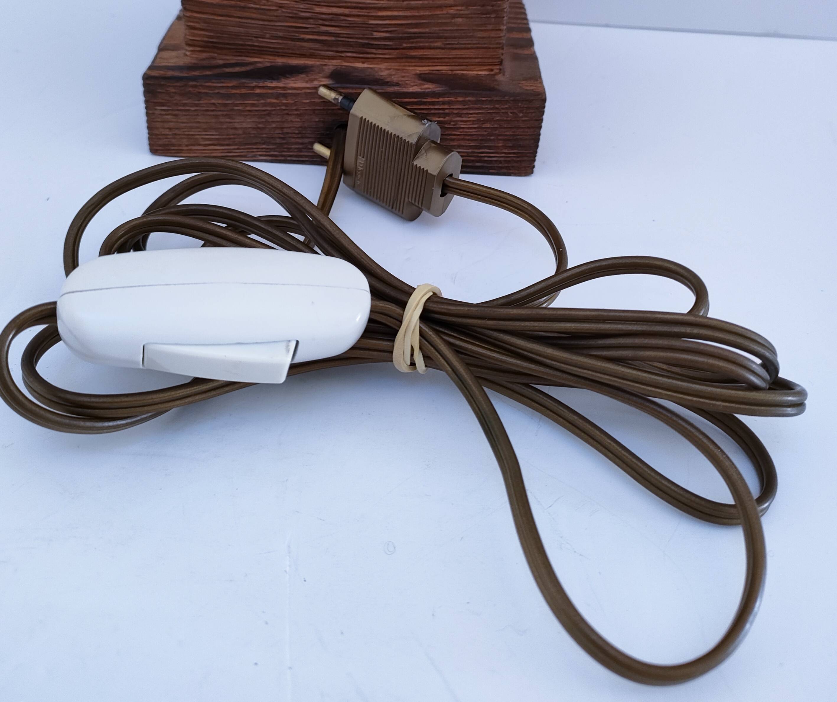 XL turned solid wood lamp base H.45.5 cm