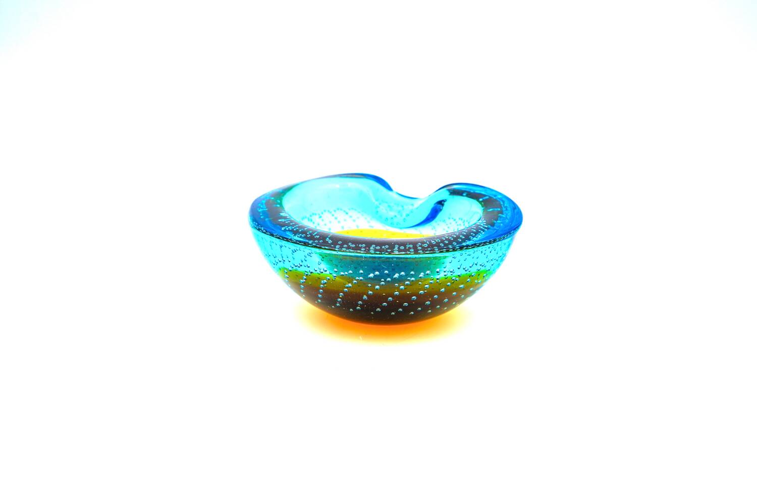 Murano pocket bowl "Sommerso Bullicante" – Galliano Ferro