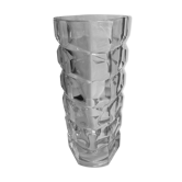 Vase en verre cristal moulé art déco