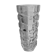 Art deco molded crystal glass vase