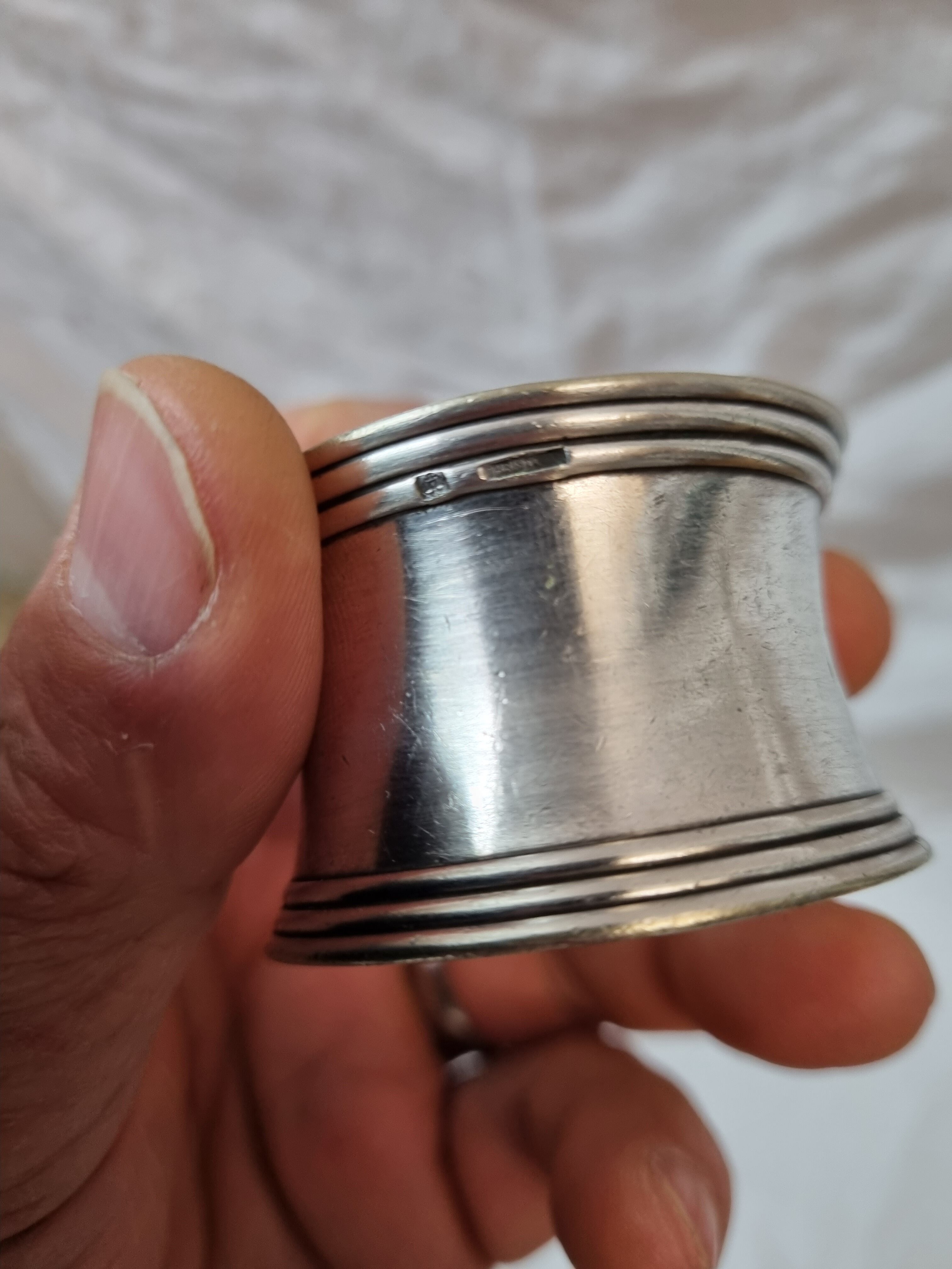 Christofle silver towel ring