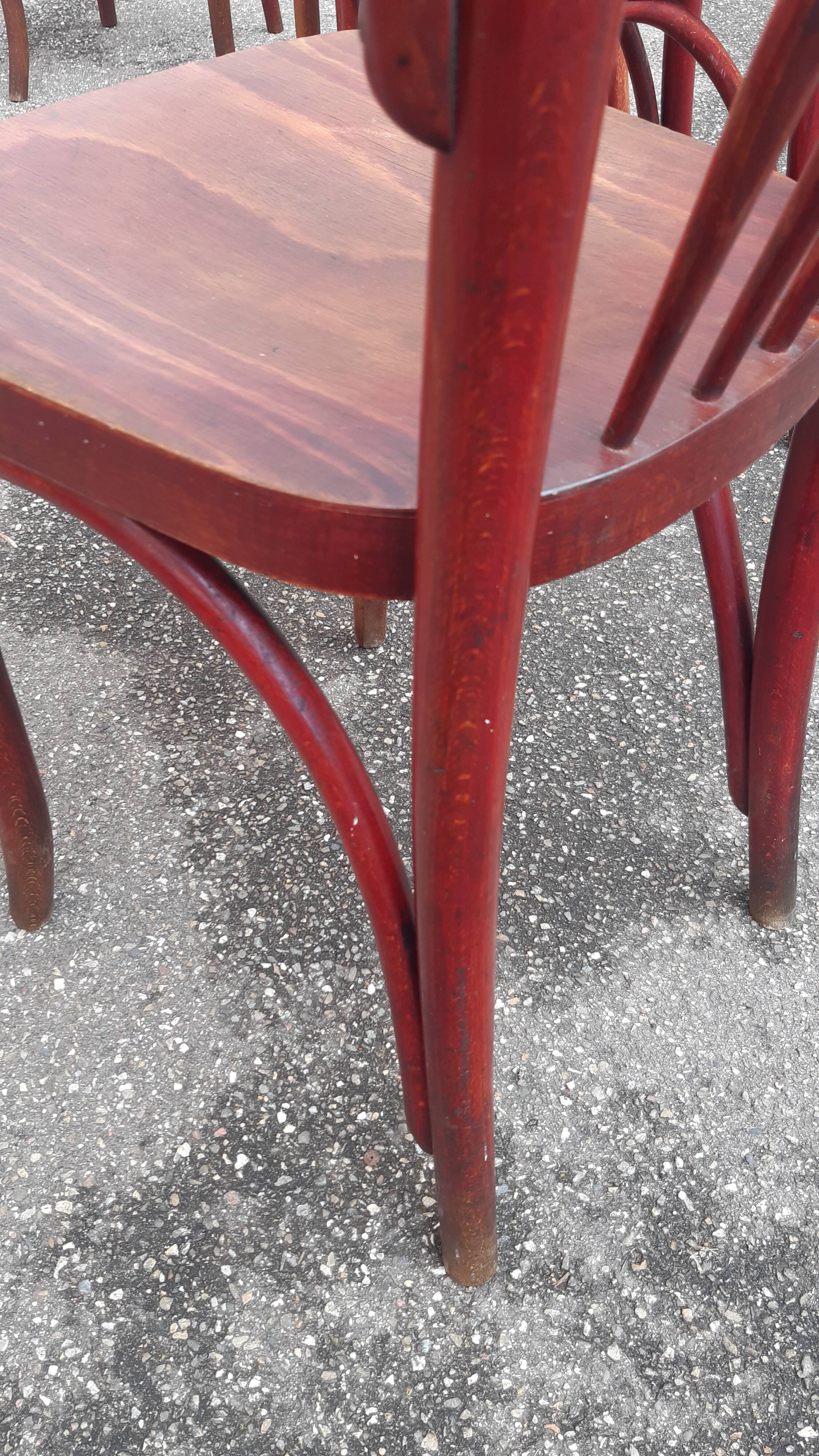 Set of 4 Thonet bistro chairs