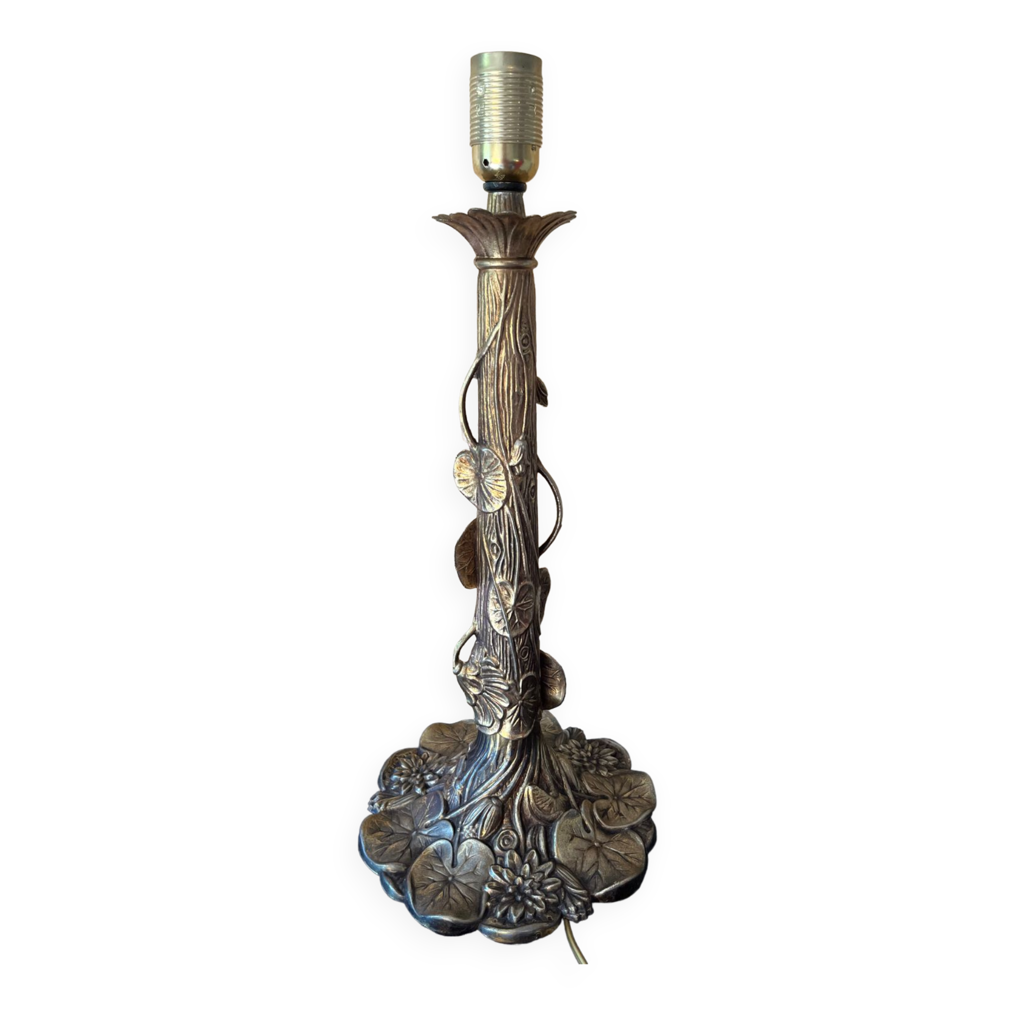 Brass table lamp foot
