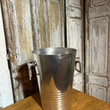 Seau à champagne art deco en métal argenté