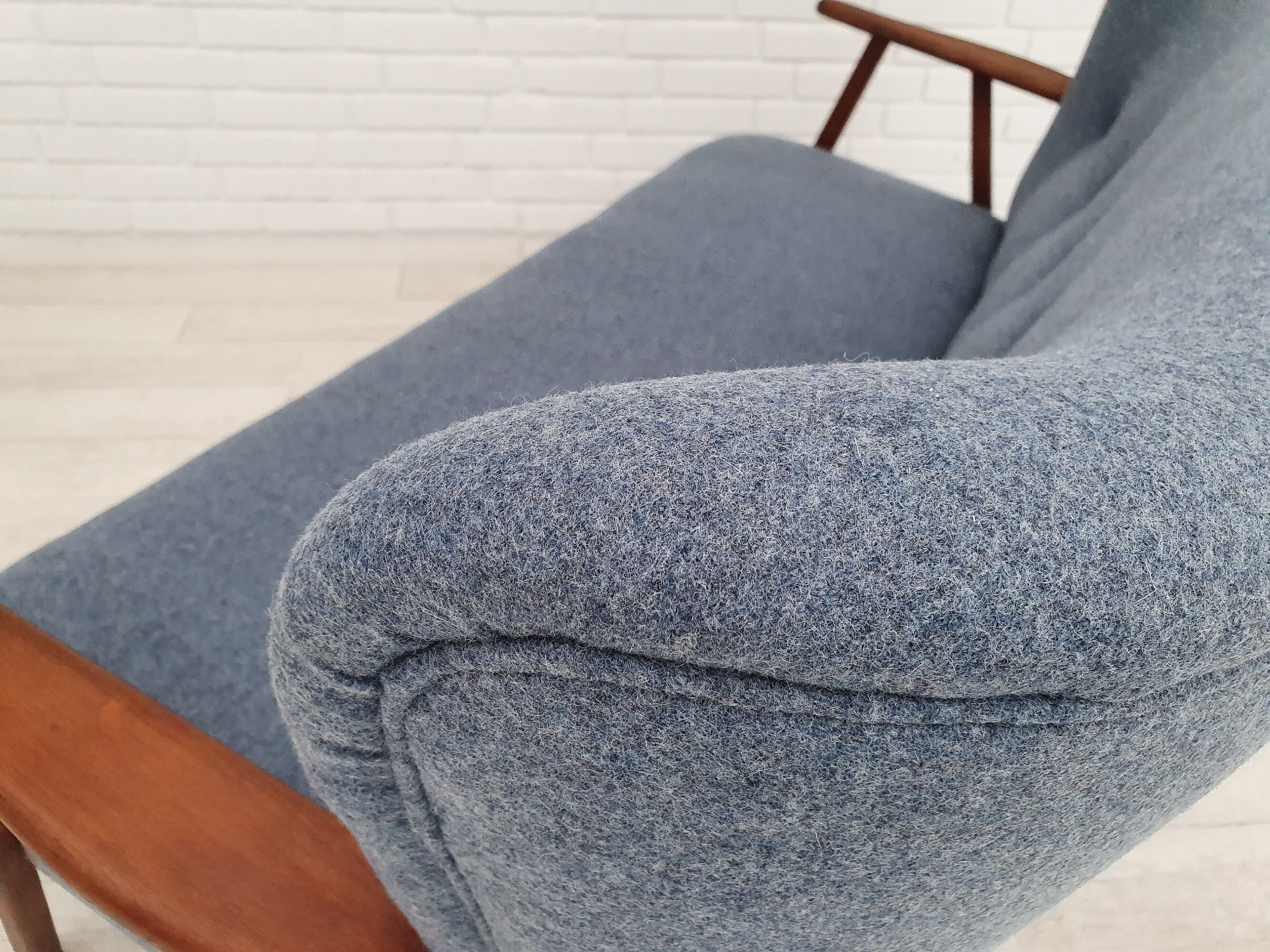 Danish sofa by Erhardsen & Andersen, completely renovated - reupholstered, 70s