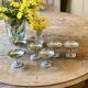 Lot de 6 coupes à dessert vintage en inox