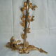 Lamp foot Régis Dho Fondica bronze gilded bird foliage insects
