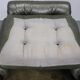 Fauteuil en cuir vert des années 70, Tchécoslovaquie.